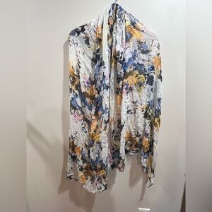 Lightweight Floral Multicolor Scarf